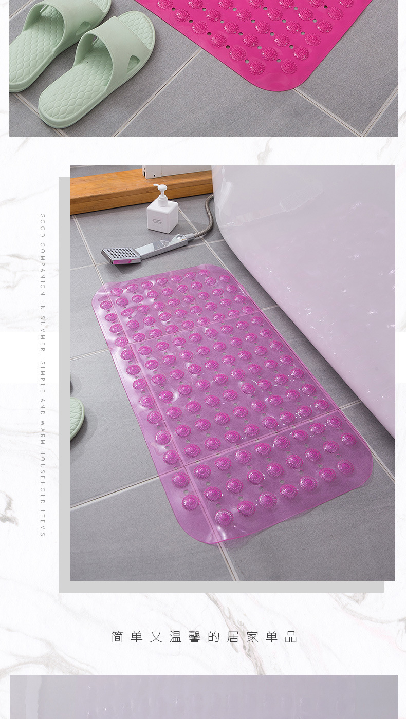 Wholesale Bathroom Non-Slip Mat Shower Home Bath Anti-Fall Bathroom Bathtub Foot Mat Bathroom Non-Slip Mat