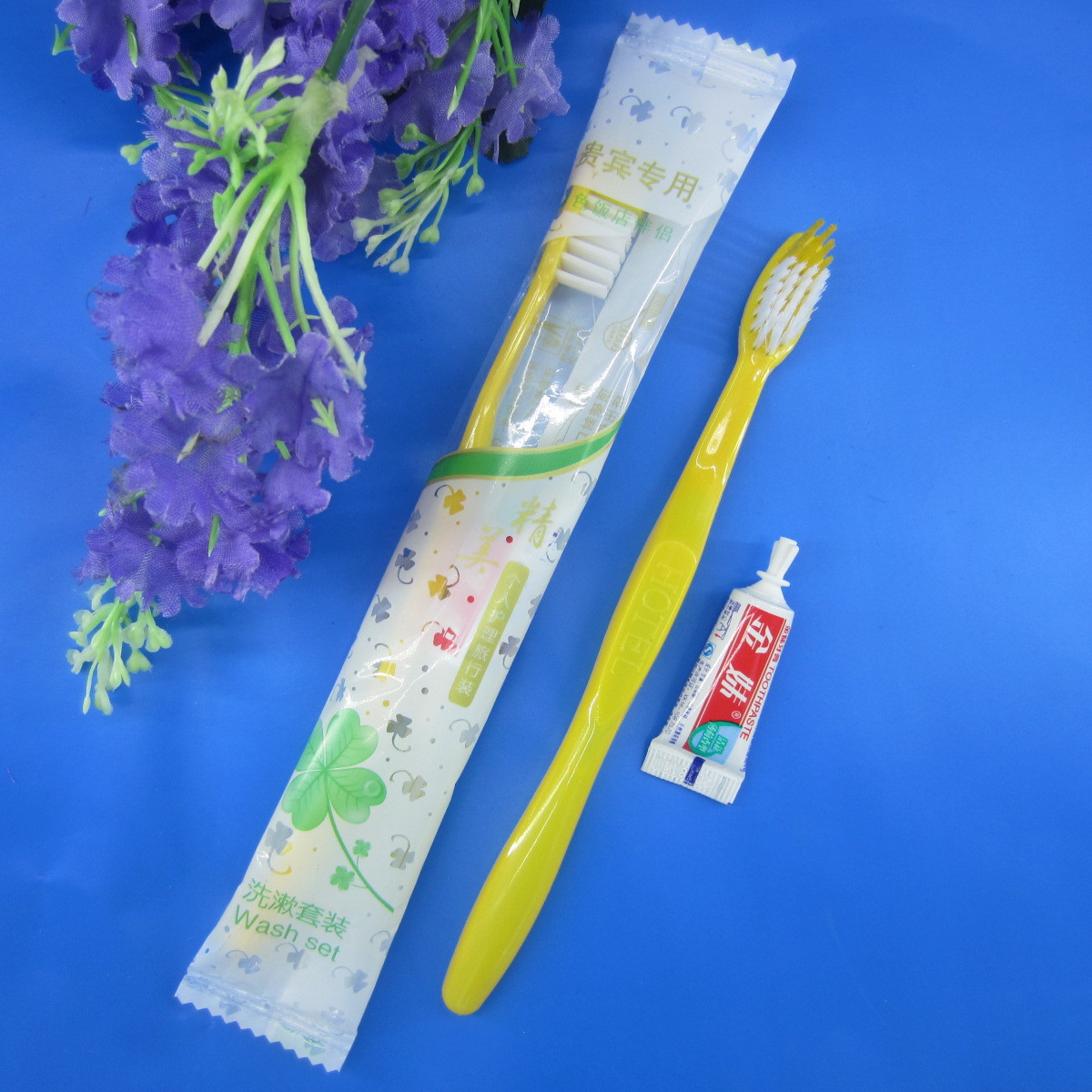 Hotel Hotel Toothbrush Supplies Disposable Toothbrush Toothpaste Tooth Brushing Utensil 2-in-1 Package Soft-Bristle Toothbrush Wholesale
