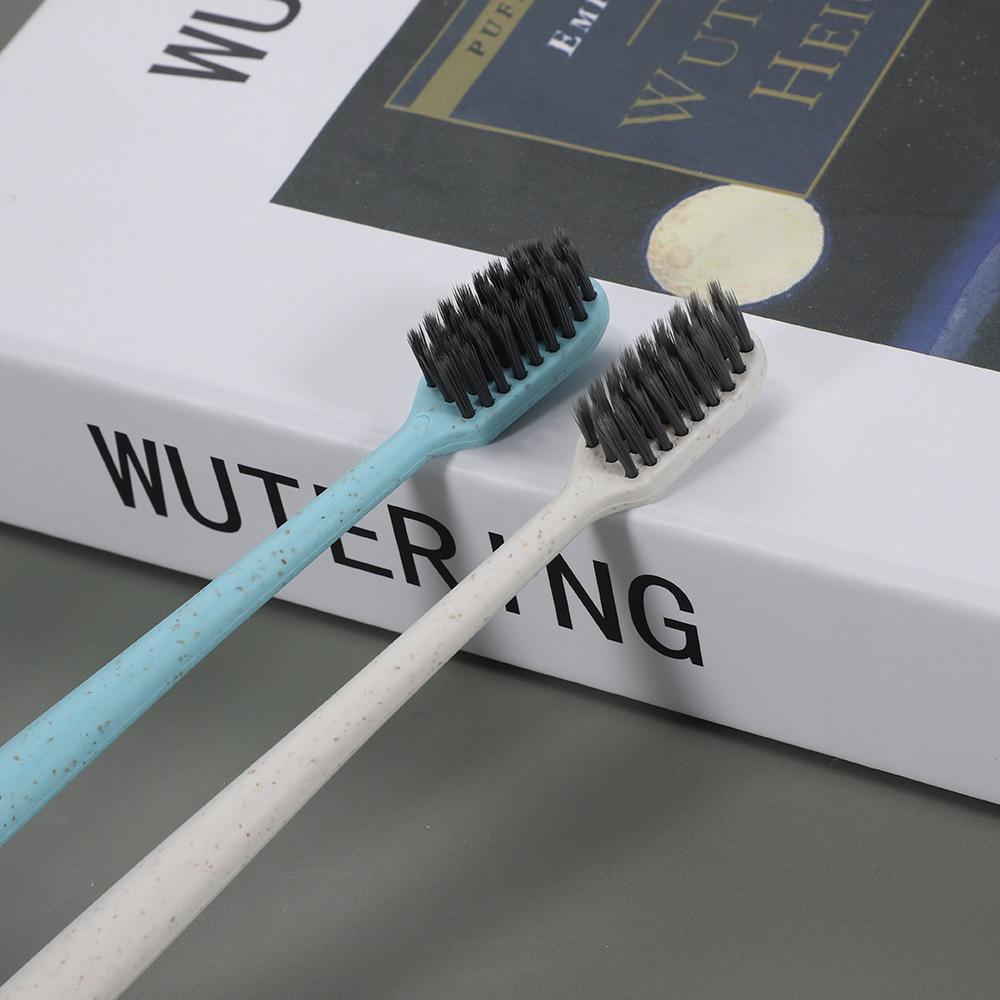 Hotel Room Disposable Toiletries Straw Toothbrush Disposable Toothbrush Toothpaste 2-in-1 Tooth-Cleaners Set
