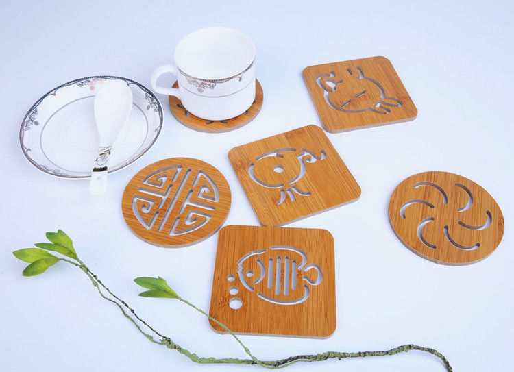 Wooden Placemat Heat Proof Mat Creative Table Mat Plate Household Anti-Scald Pad Potholder Casserole Mat Potholder Bowl Coaster Cup Coaster Placemat