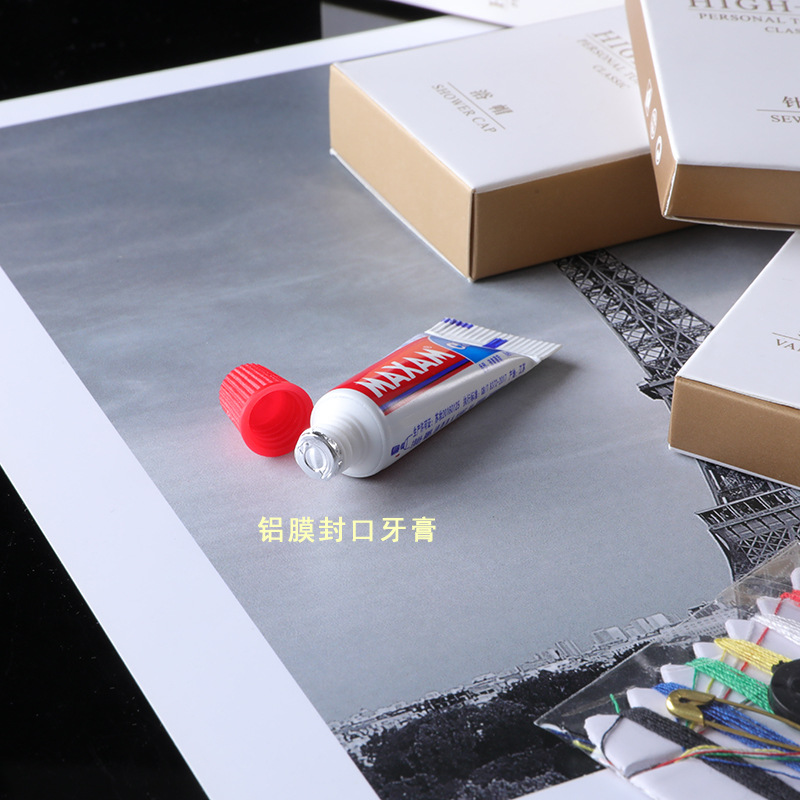 High-End Hotel Disposable Toiletry Set Full Set of Bed &amp; Breakfast Hotel Special Toothbrush Toothpaste Tooth Brushing Utensil Wholesale