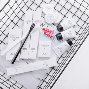 High-End Hotel Disposable Toiletry Set Full Set of Bed & Breakfast Hotel Special Toothbrush Toothpaste Tooth Brushing Utensil Wholesale