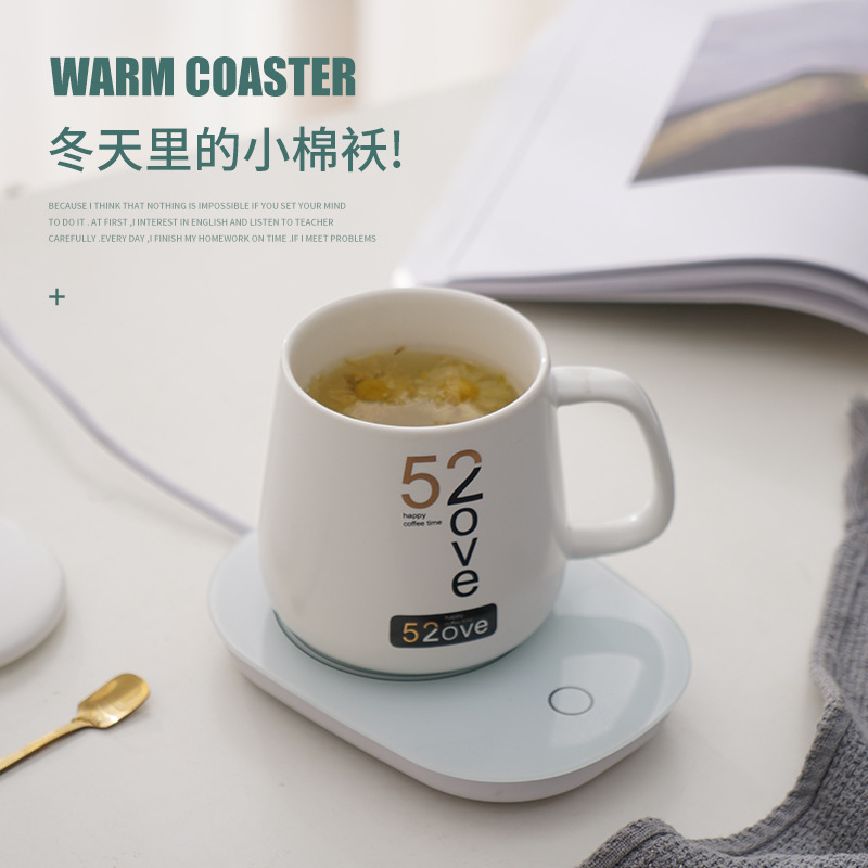 Household Heating Warm Cup Hot Milk Smart Thermal Cup Pad 55 Degrees Thermal Cup Pad Do Not Pick Cup Type Insulated Coaster