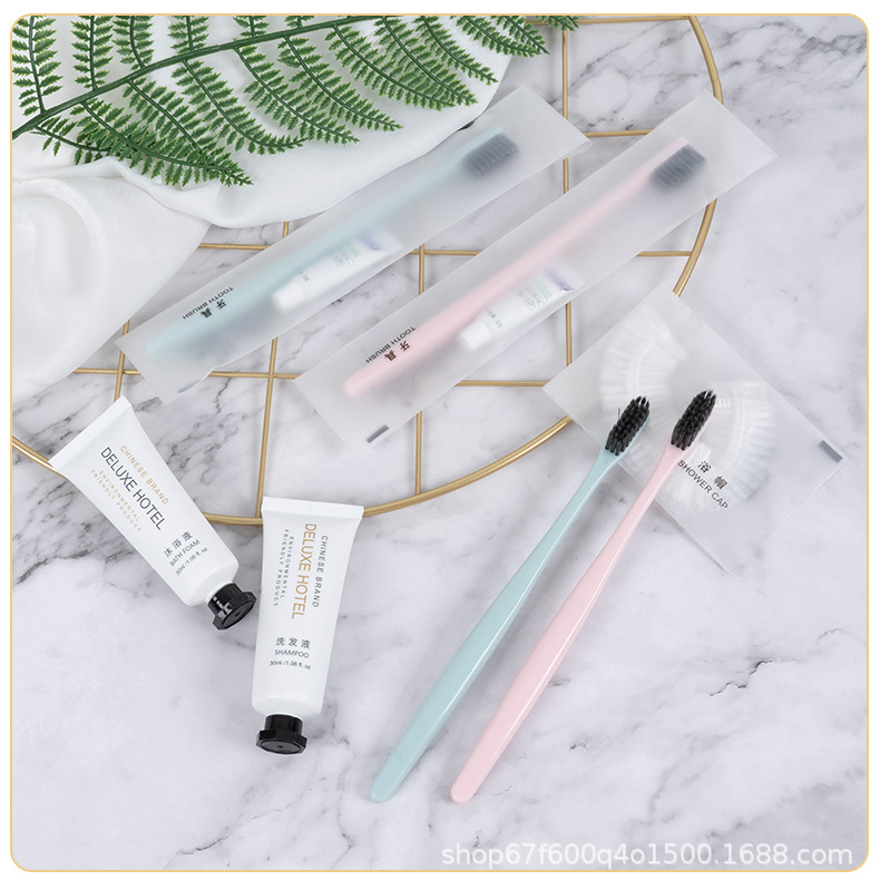 Disposable Toothbrush with Toothpaste Hotel Dedicated Hotel Toiletry Set B & B Soft Hair Tooth-Cleaners Double-Sided Needle Disposable Toothbrush with Toothpaste Hotel Dedicated Hotel Toiletry Set B & B Soft Hair Tooth-Cleaners Double-Sided Needle