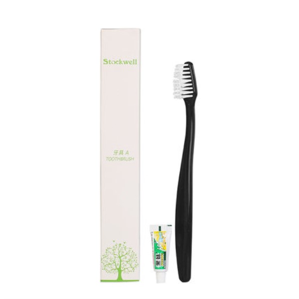 Hotel toothbrush toothpaste toothpaste hotel disposable toiletries five - star toothpick two - in - one set