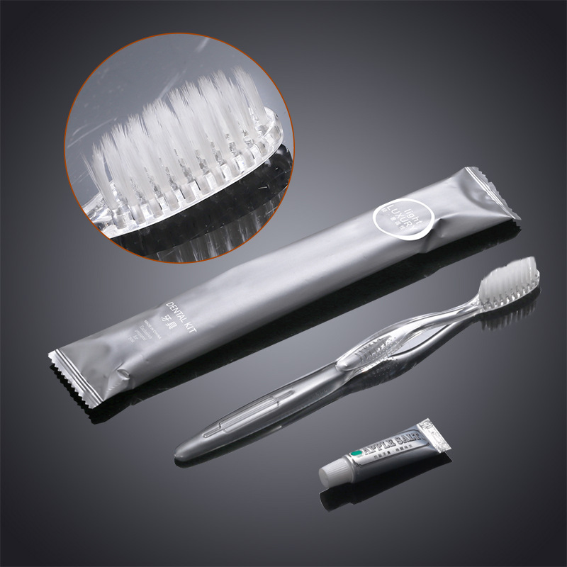 High-End Hotel Disposable Toothbrush Soft Hair Set Toiletries Tooth-Cleaners Toothpaste Comb Two-in-One Hotel B &amp; B