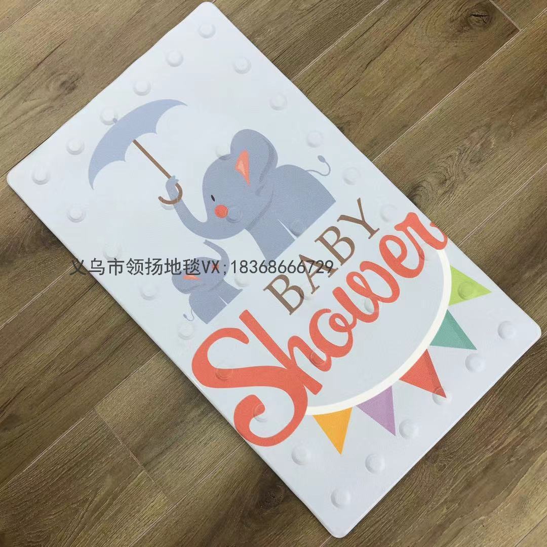 Cartoon Bathroom Non-Slip Mat Household Shower Room Mat Bathroom Bathtub Floor Mat Bath Foot Mat Children&#039;s Floor Mat