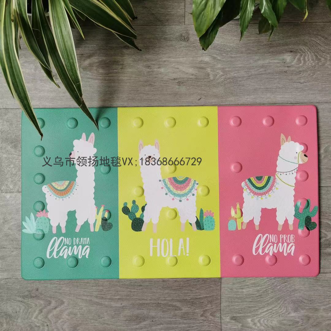 Cartoon Bathroom Non-Slip Mat Household Shower Room Mat Bathroom Bathtub Floor Mat Bath Foot Mat Children's Floor Mat