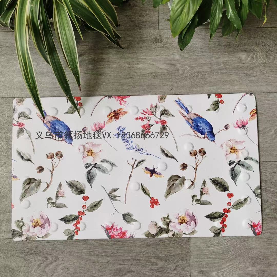 Cartoon Bathroom Non-Slip Mat Household Shower Room Mat Bathroom Bathtub Floor Mat Bath Foot Mat Children's Floor Mat