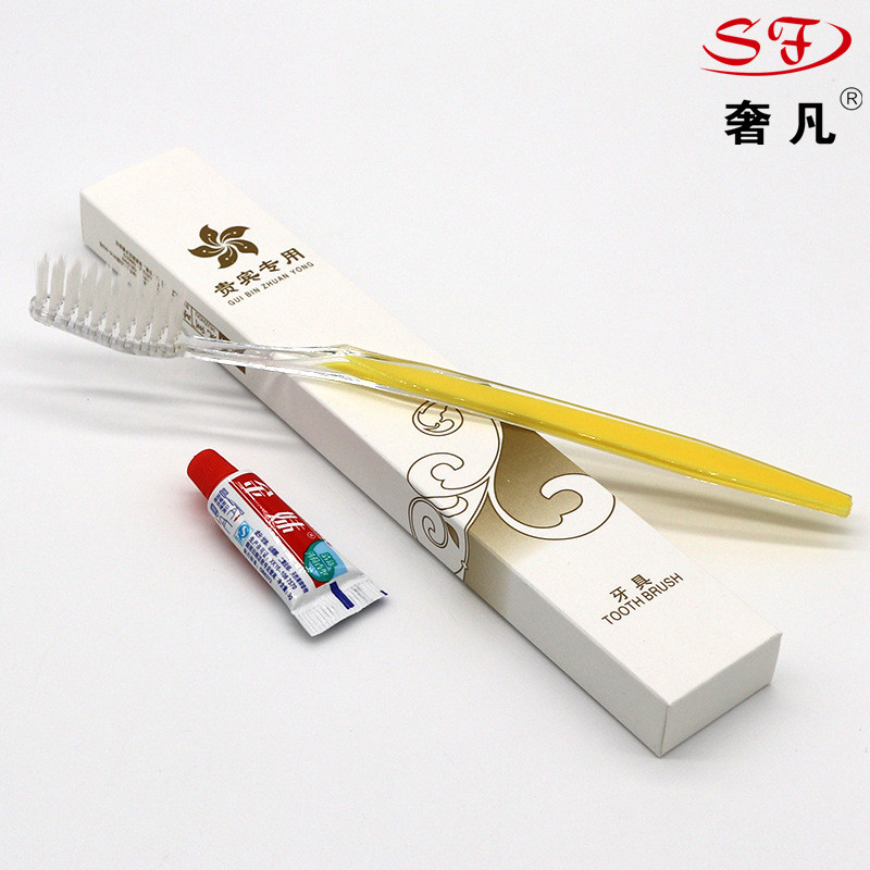 Hotel disposable goods toothbrush toothpaste two-in-one set hotel toiletries guestroom consumable goods spot