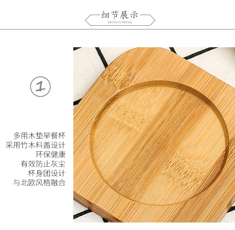 Korean-Style Simple Graffiti Cartoon Creative Ceramic Coffee Cup Bamboo Coaster with Spoon Matte Mug Custom Logo Korean-Style Simple Graffiti Cartoon Creative Ceramic Coffee Cup Bamboo Coaster with Spoon Matte Mug Custom Logo