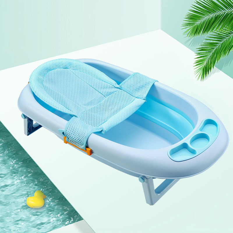 Babies' Bathtub Bath Bed Net Bath Sponge Babies' Net Bath Sponge Non-Slip Breathable Bath Mat Sitting Lying Universal 6006