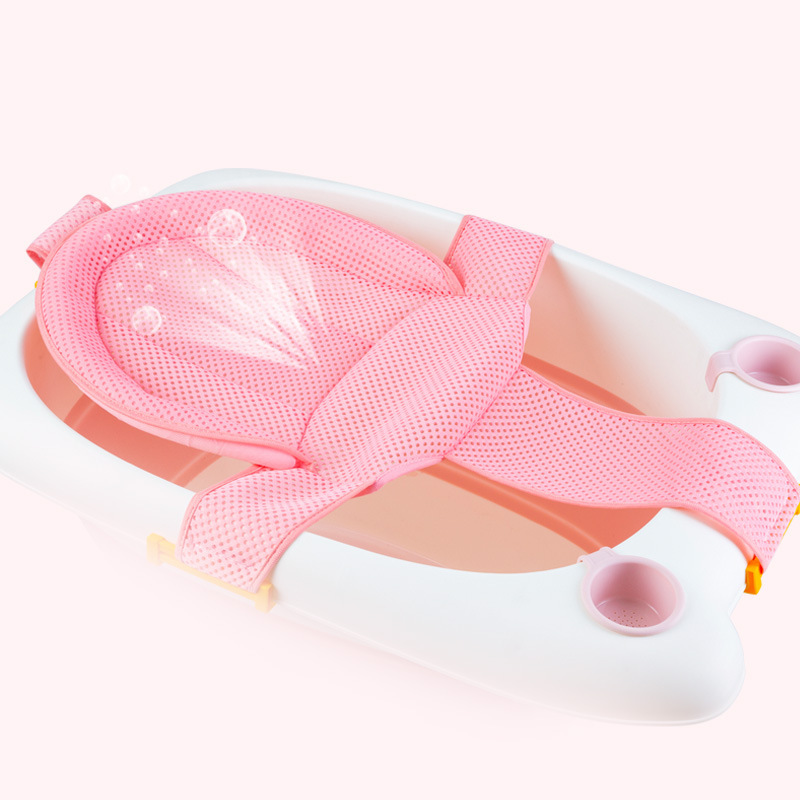 Babies' Bathtub Bath Bed Net Bath Sponge Babies' Net Bath Sponge Non-Slip Breathable Bath Mat Sitting Lying Universal 6006