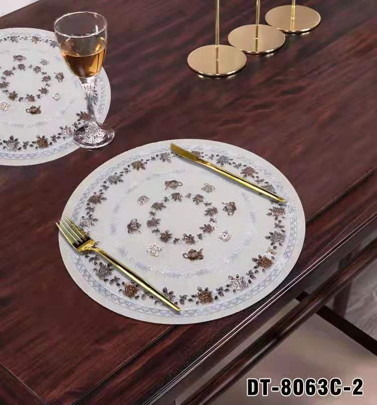 PVC Waterproof and Oilproof and Heatproof Heat Insulation Japanese and European Style Western-Style Placemat Placemat Bowl Coaster Cup Coaster PVC Waterproof and Oilproof and Heatproof Heat Insulation Japanese and European Style Western-Style Placemat Placemat Bowl Coaster Cup Coaster