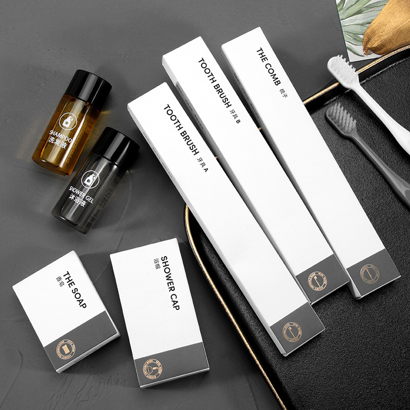 Hotel Disposable Toothbrush Hotel Special Toiletries Toothpaste Set Travel Portable Soft Hair Tooth-Cleaners Customization
