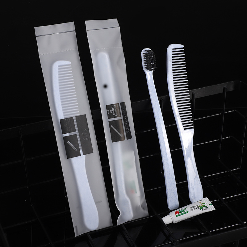 Hotel Hotel Disposable Toothbrush Hospitality Toiletries Toothbrush Toothpaste 2-in-1 Package Whole Box Tooth-Cleaners