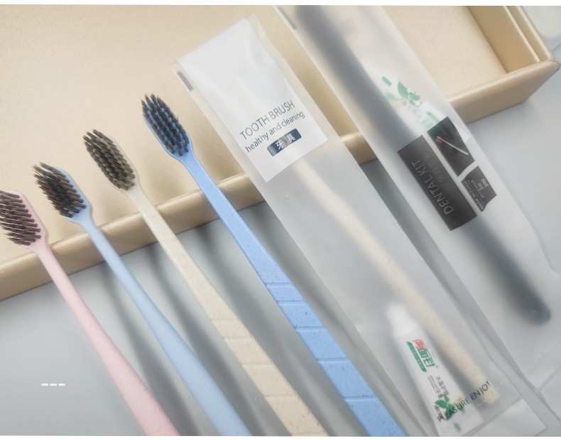 Junbo E-Sports Hotel Disposable Toothbrush Toothpaste Set B & B Straw Soft-Bristle Toothbrush Frosted Soft-Film Bag Junbo E-Sports Hotel Disposable Toothbrush Toothpaste Set B & B Straw Soft-Bristle Toothbrush Frosted Soft-Film Bag