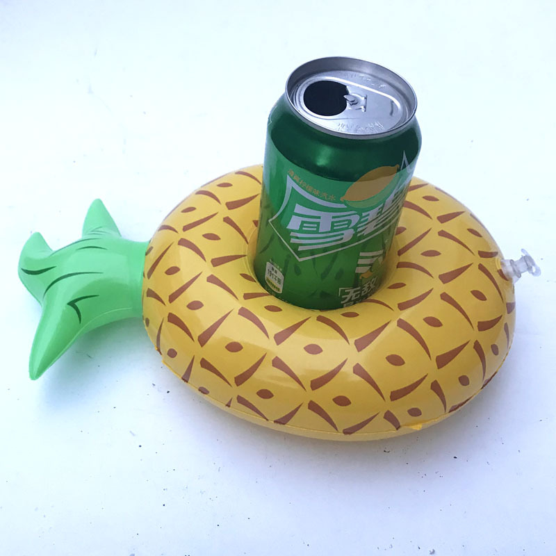 Spot PVC Inflatable Water Sports Goods Flamingo Coaster Inflatable Water Floating Beverage Cup Holder Cup Holder