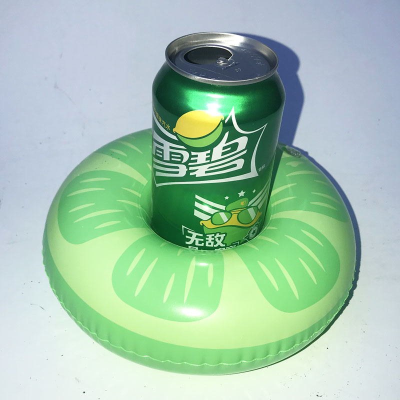 Spot PVC Inflatable Water Sports Goods Flamingo Coaster Inflatable Water Floating Beverage Cup Holder Cup Holder