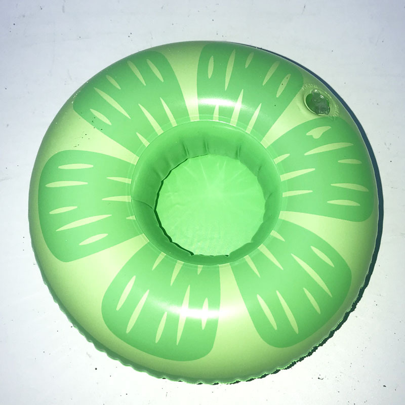 Spot PVC Inflatable Water Sports Goods Flamingo Coaster Inflatable Water Floating Beverage Cup Holder Cup Holder