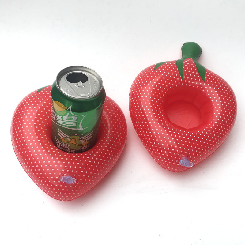 Spot PVC Inflatable Water Sports Goods Flamingo Coaster Inflatable Water Floating Beverage Cup Holder Cup Holder