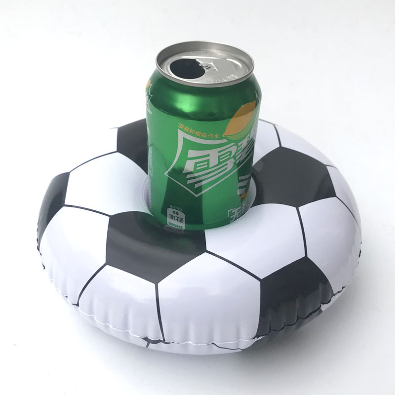 Spot PVC Inflatable Water Sports Goods Flamingo Coaster Inflatable Water Floating Beverage Cup Holder Cup Holder