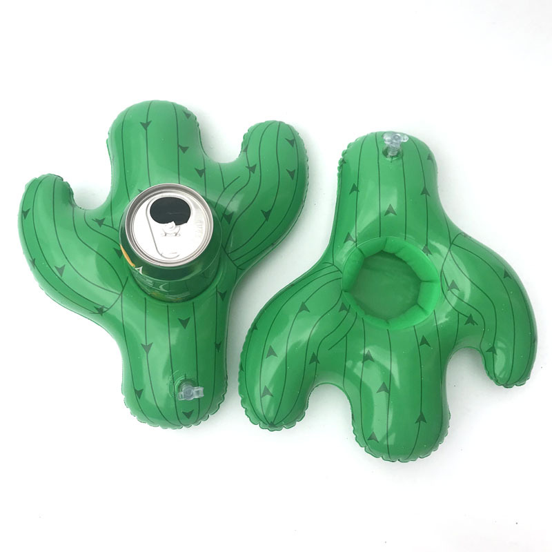 Spot PVC Inflatable Water Sports Goods Flamingo Coaster Inflatable Water Floating Beverage Cup Holder Cup Holder