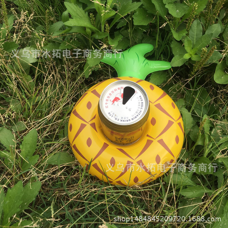 Spot PVC Inflatable Water Sports Goods Flamingo Coaster Inflatable Water Floating Beverage Cup Holder Cup Holder