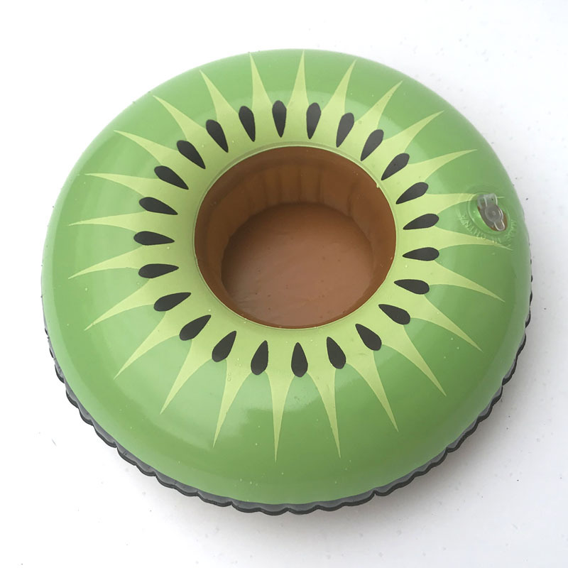 Spot PVC Inflatable Water Sports Goods Flamingo Coaster Inflatable Water Floating Beverage Cup Holder Cup Holder