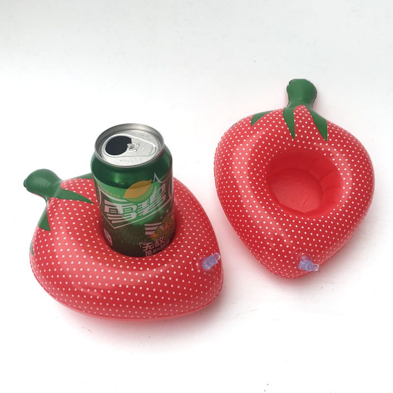 Spot PVC Inflatable Water Sports Goods Flamingo Coaster Inflatable Water Floating Beverage Cup Holder Cup Holder