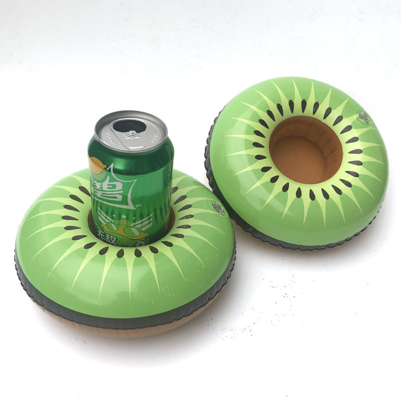 Spot PVC Inflatable Water Sports Goods Flamingo Coaster Inflatable Water Floating Beverage Cup Holder Cup Holder