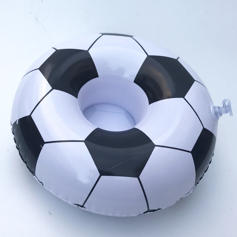 Spot PVC Inflatable Water Sports Goods Flamingo Coaster Inflatable Water Floating Beverage Cup Holder Cup Holder