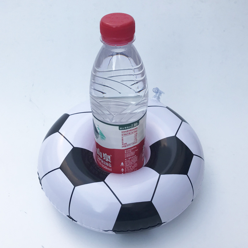 Spot PVC Inflatable Water Sports Goods Flamingo Coaster Inflatable Water Floating Beverage Cup Holder Cup Holder