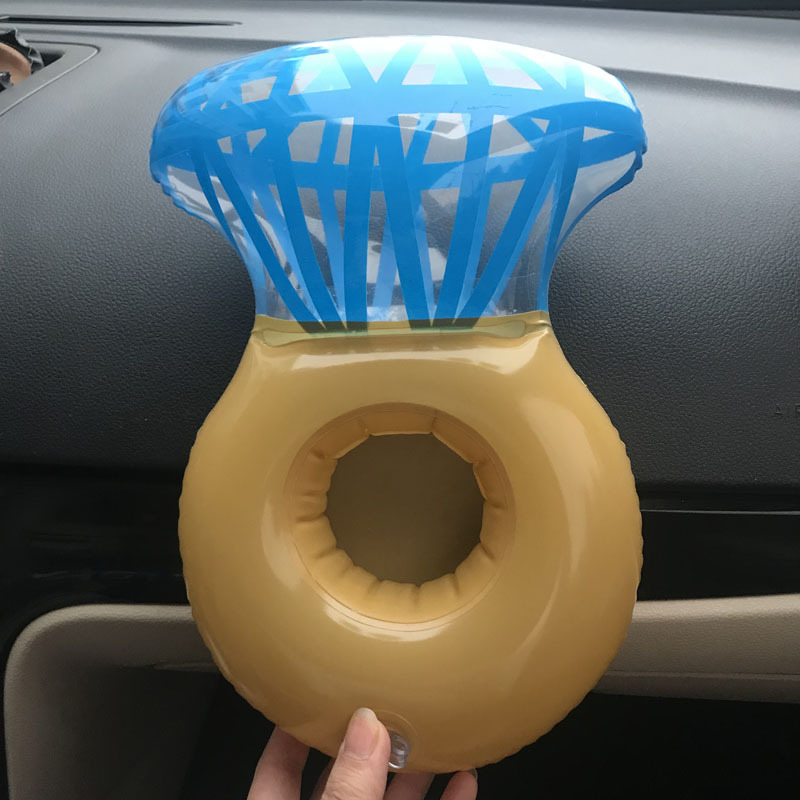 Spot PVC Inflatable Water Sports Goods Flamingo Coaster Inflatable Water Floating Beverage Cup Holder Cup Holder