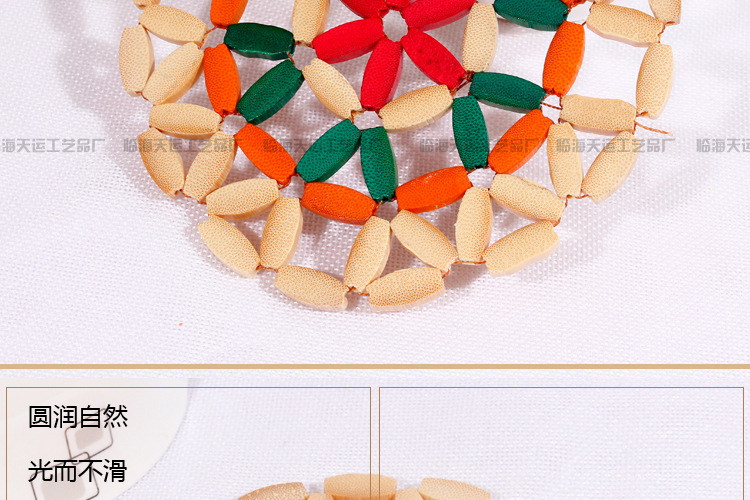 Authentic Factory Direct Sales Heat Proof Mat Bamboo Casserole Mat Home Kitchen Bamboo Placemat Boutique Hollow Out Bowl Coaster Cup Coaster