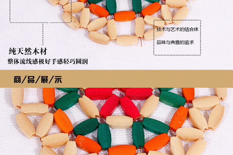 Authentic Factory Direct Sales Heat Proof Mat Bamboo Casserole Mat Home Kitchen Bamboo Placemat Boutique Hollow Out Bowl Coaster Cup Coaster
