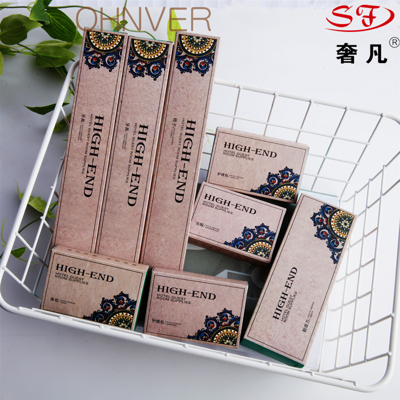 Hotel disposable toothbrush set toiletries hotel guest room consumables guest room dental toothpaste shampoo