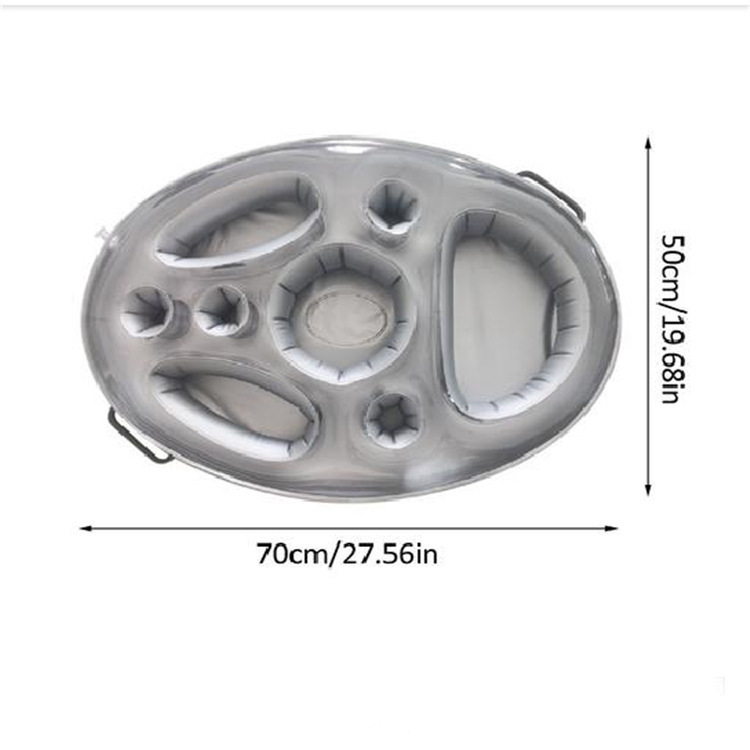 Drink Holder Cup Swimming Pool Inflatable Water Coaster Water Party Inflatable Floating Coaster Pool Dinner Plate