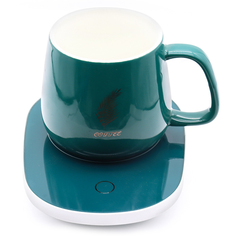 55 Degrees Thermal Cup High-End Gift Box Warm Cup Heating Coaster Ceramic Electric Heating Thermal Cup Gift Factory Wholesale 55 Degrees Thermal Cup High-End Gift Box Warm Cup Heating Coaster Ceramic Electric Heating Thermal Cup Gift Factory Wholesale