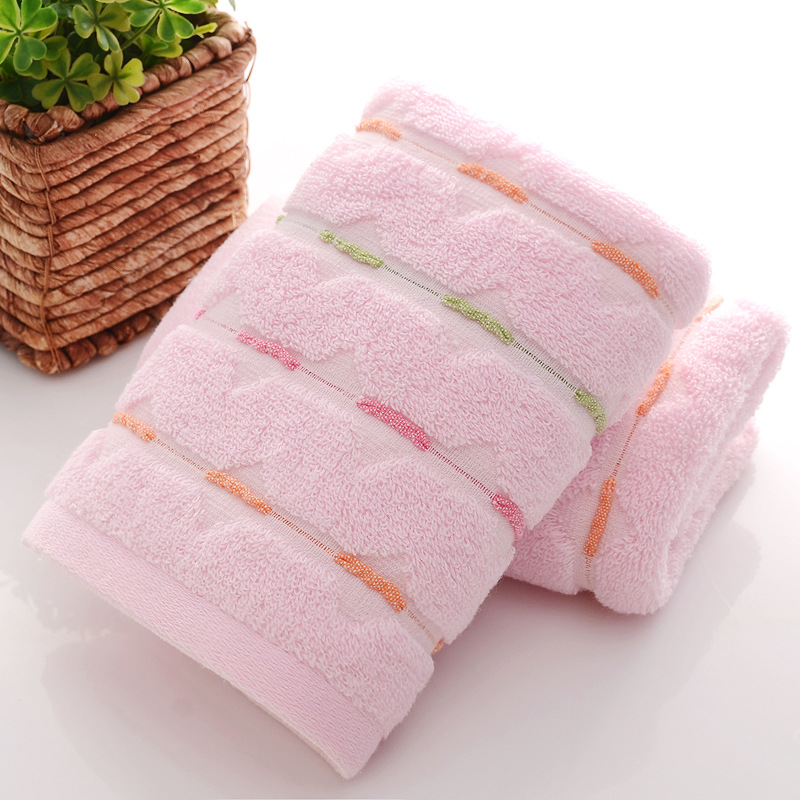 Pure cotton color strip towel towel gift promotion towel can be customized LOGO Pure cotton color strip towel towel gift promotion towel can be customized LOGO