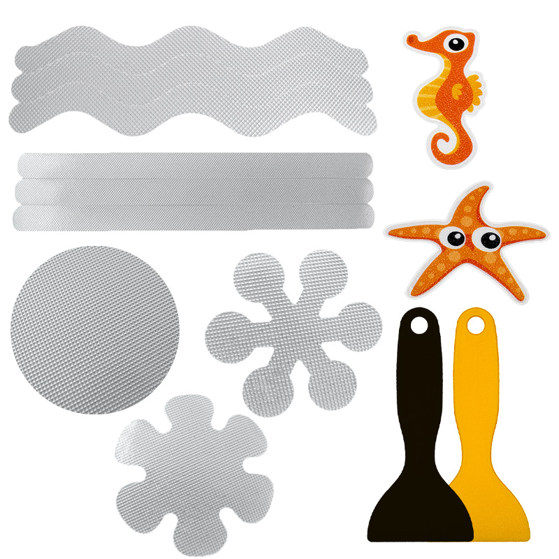 Round Transparent Bathroom Toilet Anti-Slip Tape Floor Mat Stair Steps Anti-Skid Tape Self-Adhesive Bathtub Anti-Slip Bar