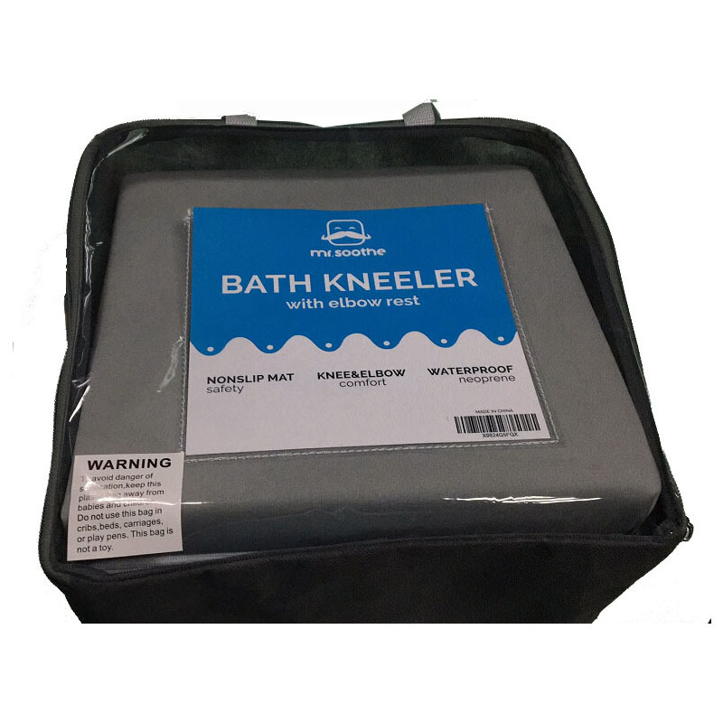 Longgang Factory Neoprene Bathroom Kneeling Pad Removable Bathroom Kneeling Pad Folding Waterproof Bathtub Hanging Mat