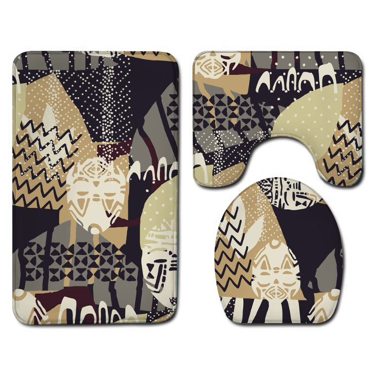 One Piece Dropshipping Bathroom Three-Piece Flannel Washed Toilet Floor Mat Bathtub Side Foot Mat Bathroom Small Wholesale One Piece Dropshipping Bathroom Three-Piece Flannel Washed Toilet Floor Mat Bathtub Side Foot Mat Bathroom Small Wholesale
