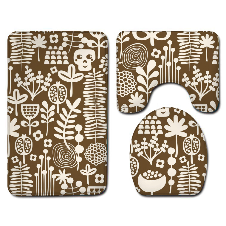 One Piece Dropshipping Bathroom Three-Piece Flannel Washed Toilet Floor Mat Bathtub Side Foot Mat Bathroom Small Wholesale One Piece Dropshipping Bathroom Three-Piece Flannel Washed Toilet Floor Mat Bathtub Side Foot Mat Bathroom Small Wholesale