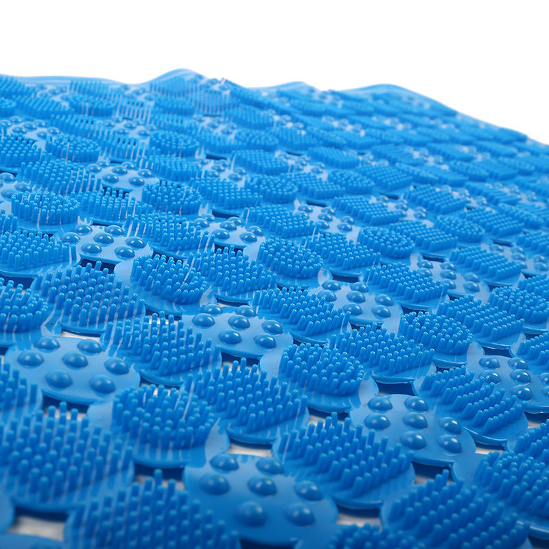 Manufacturer wholesales the hotel PVC floor mat bathroom anti - skid pad small plate brush bathtub with suction plate massage foot pad Manufacturer wholesales the hotel PVC floor mat bathroom anti - skid pad small plate brush bathtub with suction plate massage foot pad