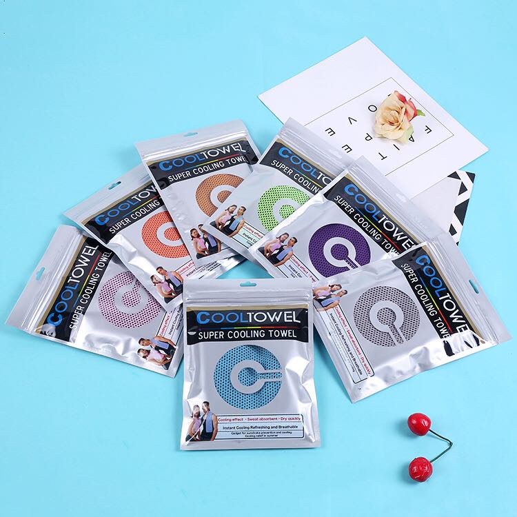 Cold feeling towel cold towel cool towel cooling apparatus sports outdoor gift