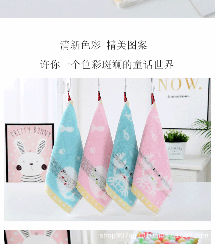 Children's Cartoon Small Square Towel 25*25 Cotton Absorbent Kindergarten Baby Face Towel Handkerchief Wholesale Hand Towel Children's Cartoon Small Square Towel 25*25 Cotton Absorbent Kindergarten Baby Face Towel Handkerchief Wholesale Hand Towel