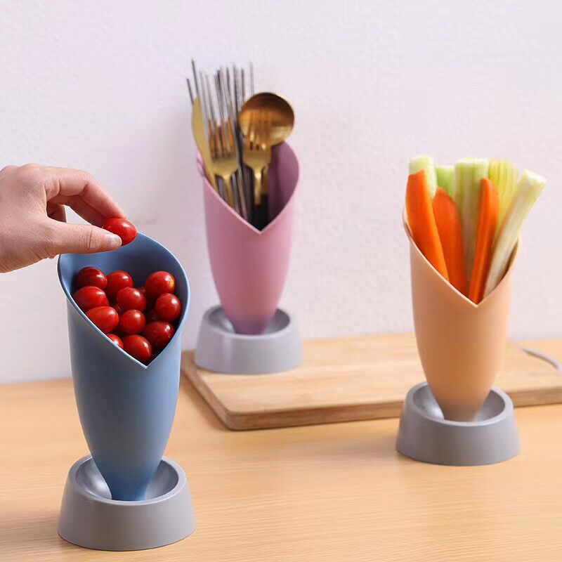 Simple Chopsticks Holder Chopsticks Cage Chopsticks Basket Spoon Household Punch-Free Kitchen Storage Rack Storage Box Drain