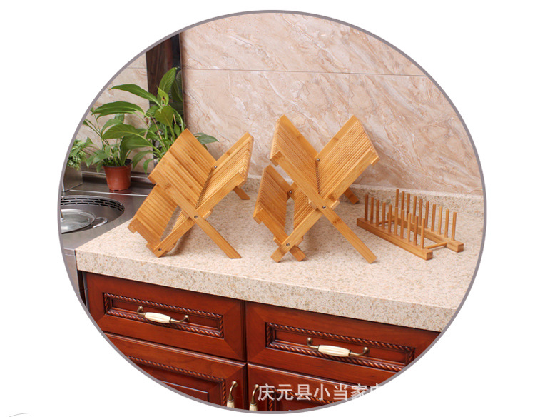 Bamboo Double-Layer Dish Rack Plate Rack Draining Rack Solid Wood Kitchen Storage Rack Dish Rack Bowl Bar with Chopsticks Cage Storage Rack Bamboo Double-Layer Dish Rack Plate Rack Draining Rack Solid Wood Kitchen Storage Rack Dish Rack Bowl Bar with Chopsticks Cage Storage Rack