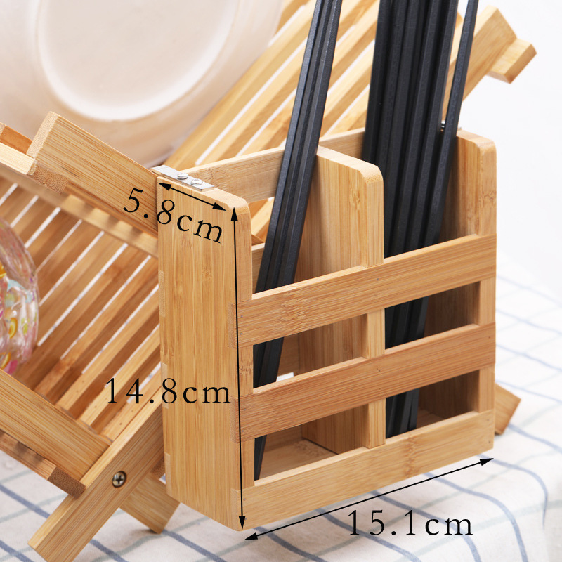Bamboo Double-Layer Dish Rack Plate Rack Draining Rack Solid Wood Kitchen Storage Rack Dish Rack Bowl Bar with Chopsticks Cage Storage Rack Bamboo Double-Layer Dish Rack Plate Rack Draining Rack Solid Wood Kitchen Storage Rack Dish Rack Bowl Bar with Chopsticks Cage Storage Rack